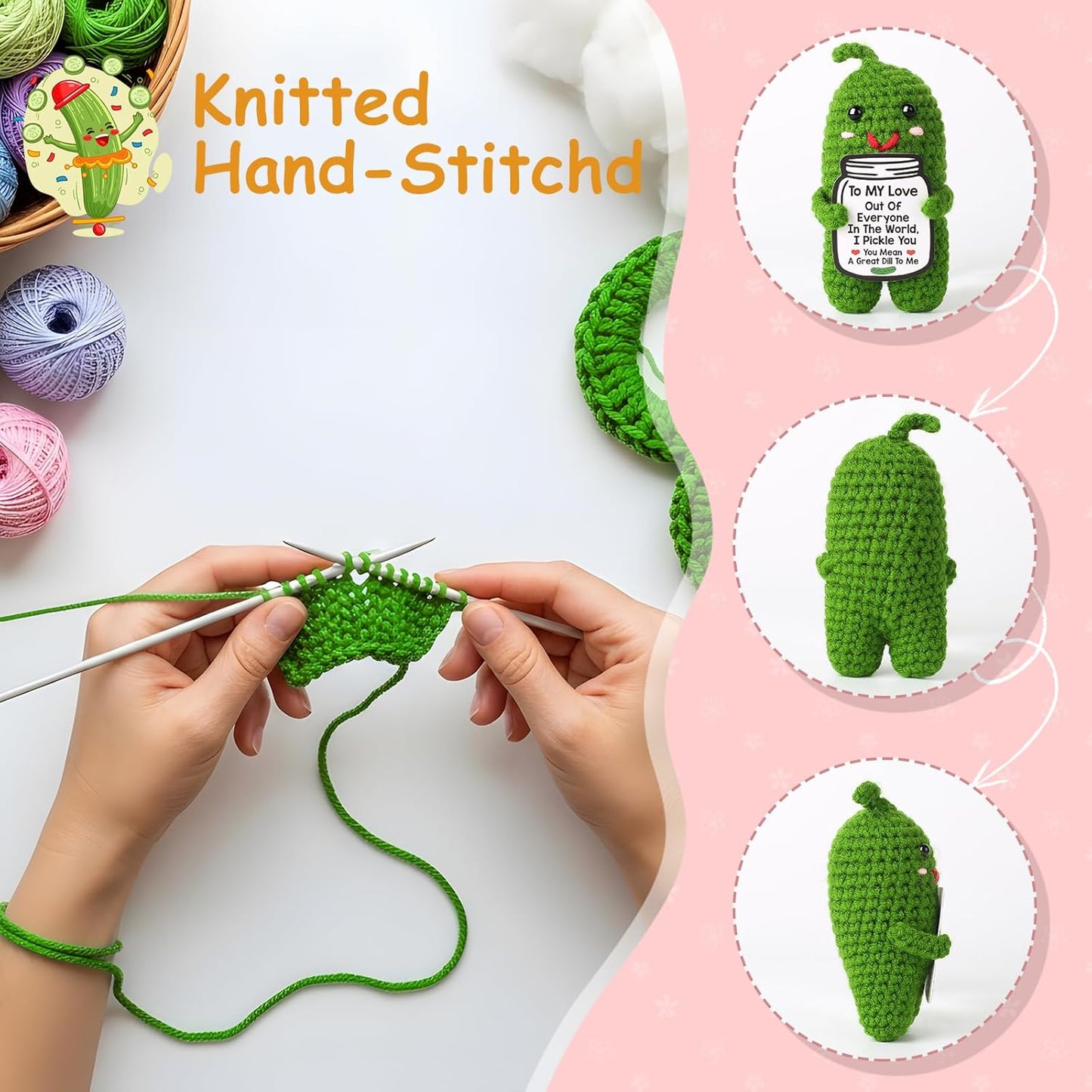 “I Pickle You” Crochet Pickle