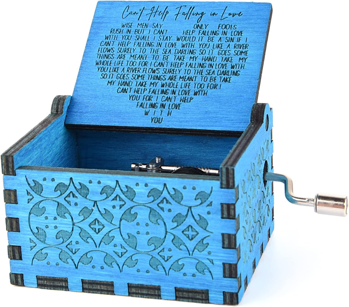 “Can’t Help Falling in Love” Hand Crank Music Box