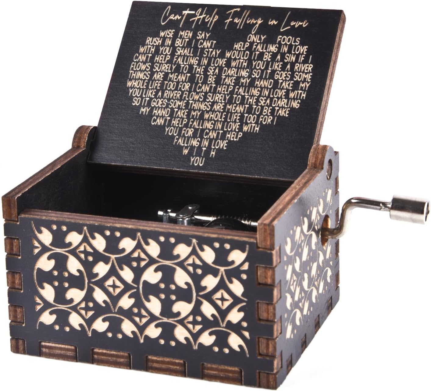 “Can’t Help Falling in Love” Hand Crank Music Box