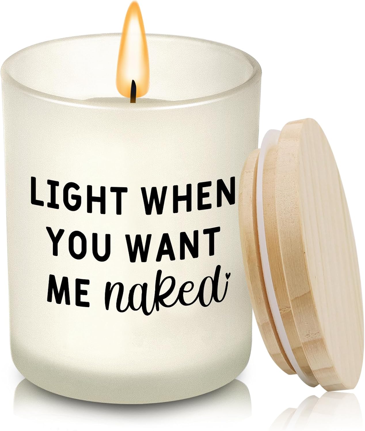 "Light When You Want Me Naked" Lavender Candle