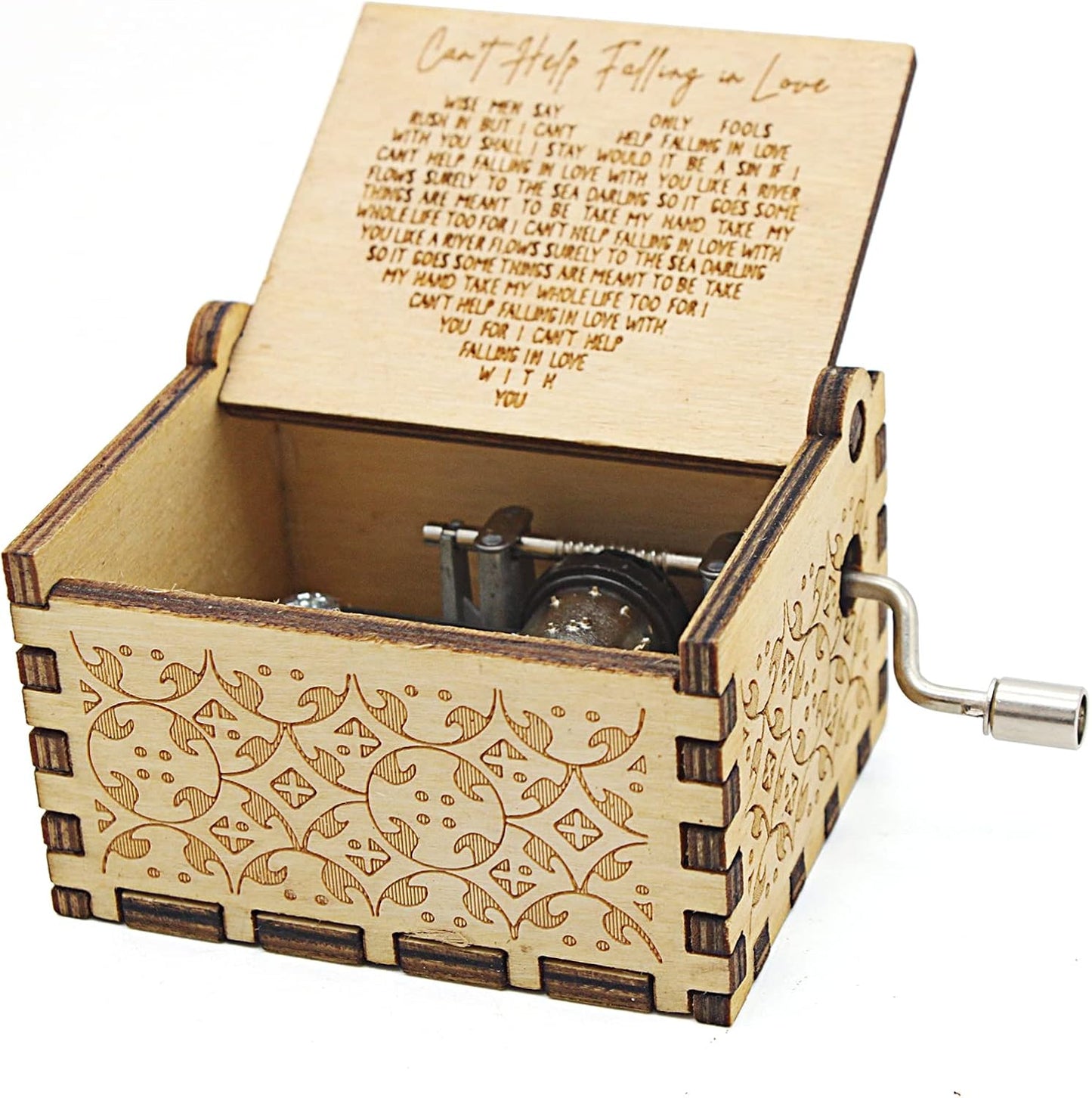 “Can’t Help Falling in Love” Hand Crank Music Box