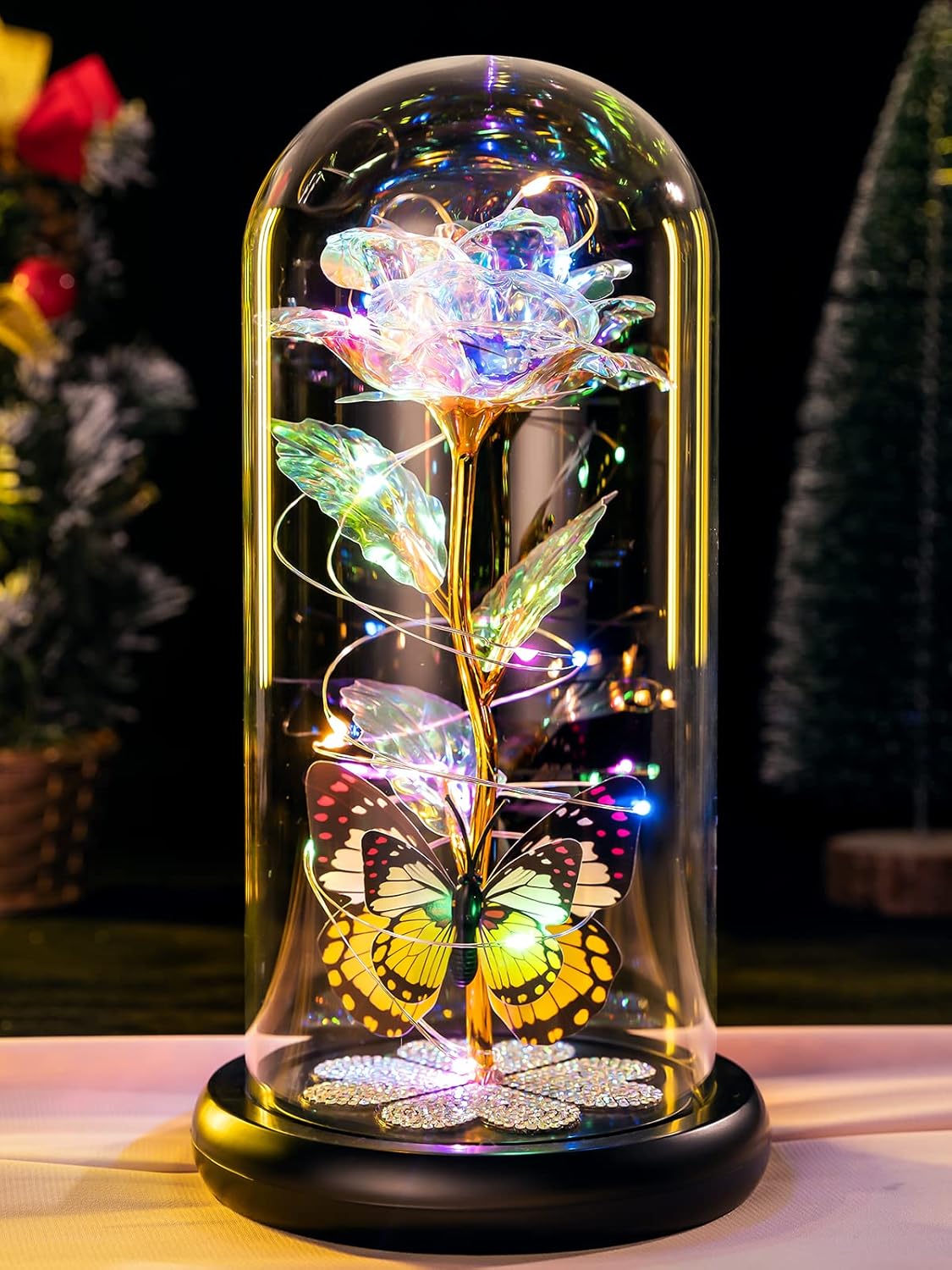 Galaxy Rose in a Glass Dome