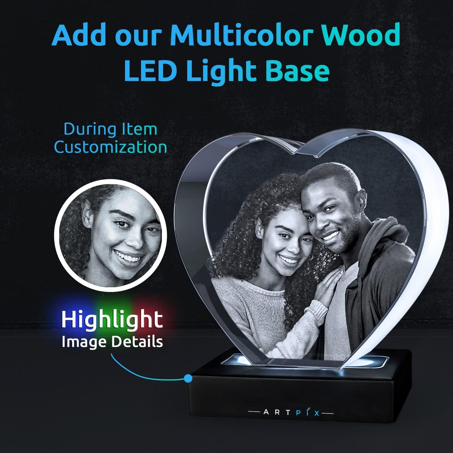 Personalized 3D Heart Crystal