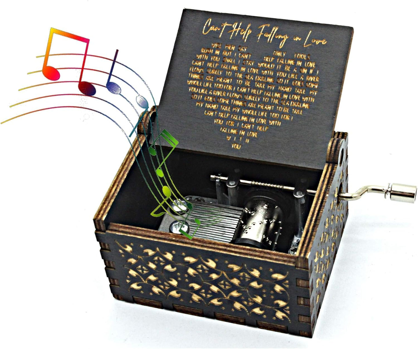 “Can’t Help Falling in Love” Hand Crank Music Box