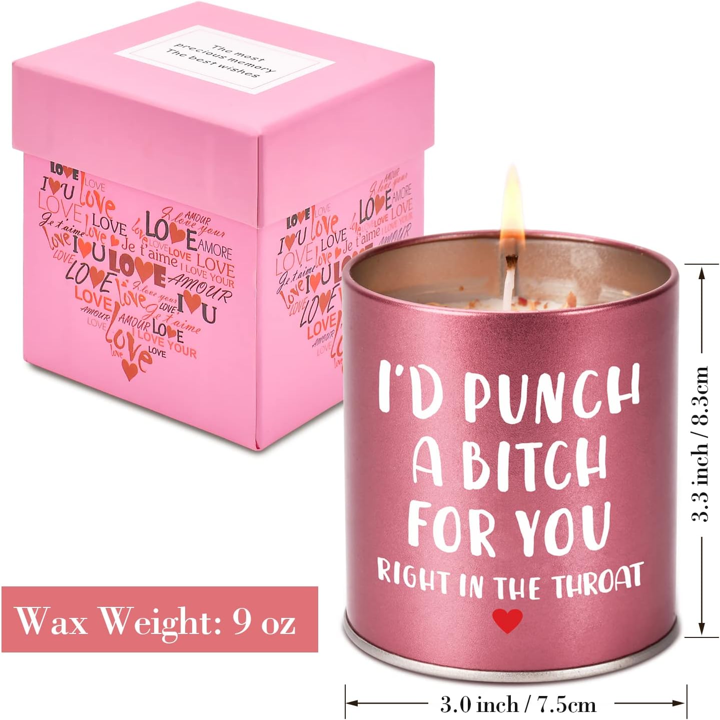 "I'd Punch A B*tch For You" Aromatherapy Candle