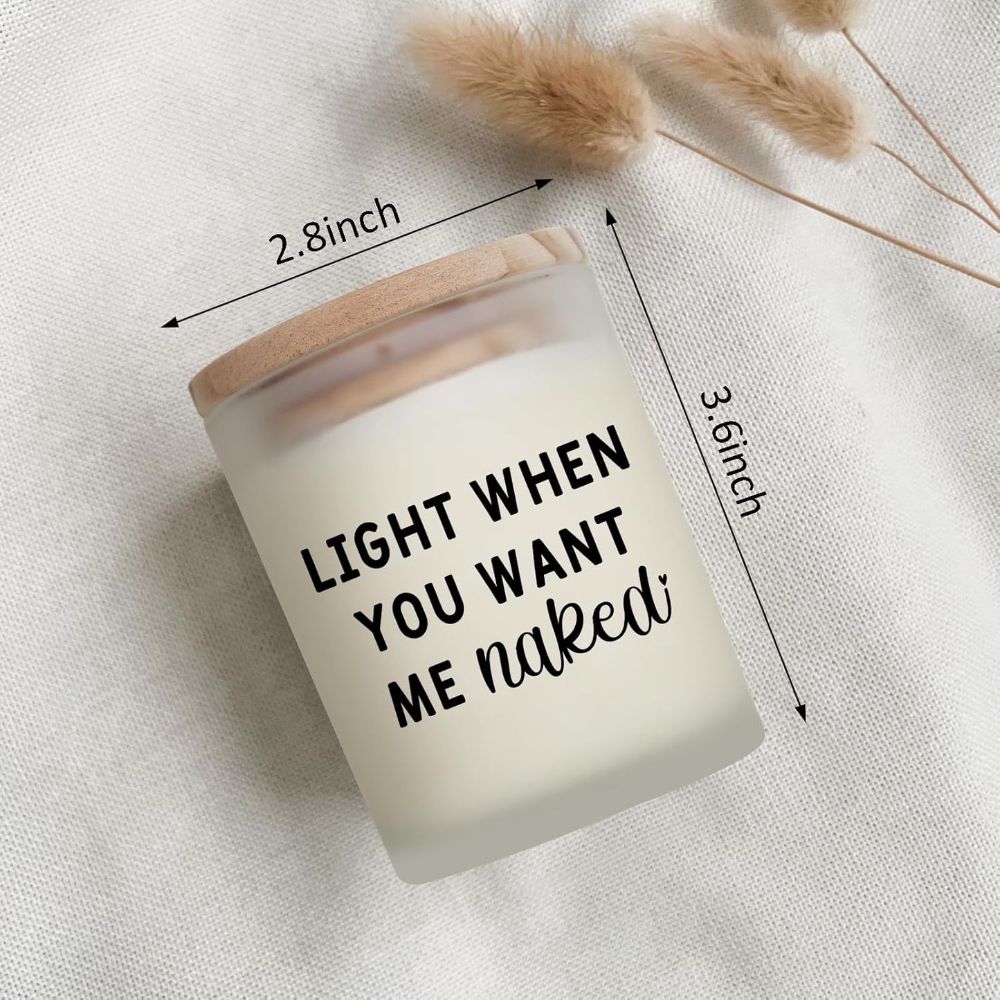 "Light When You Want Me Naked" Lavender Candle