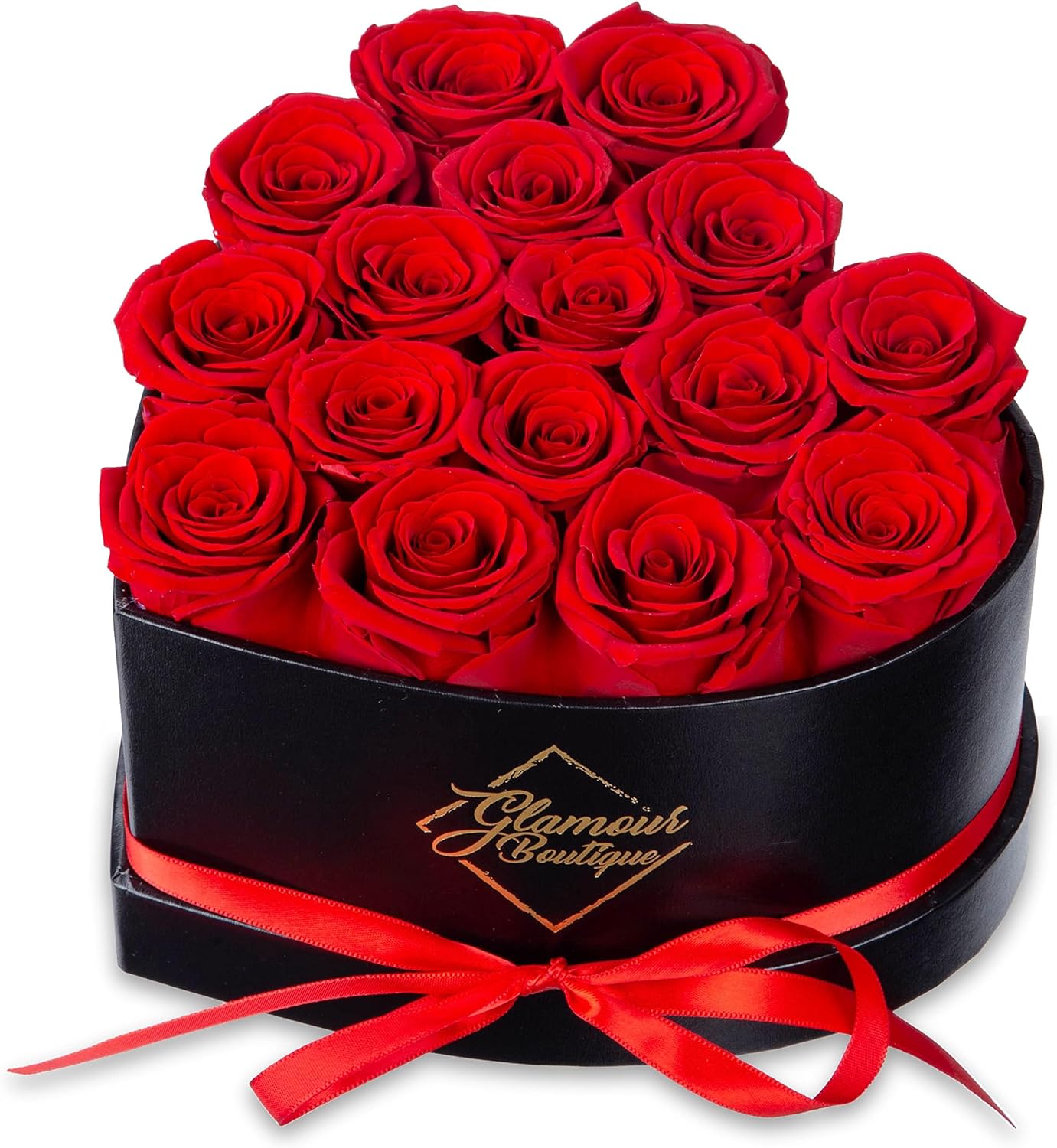 Roses in Heart Box