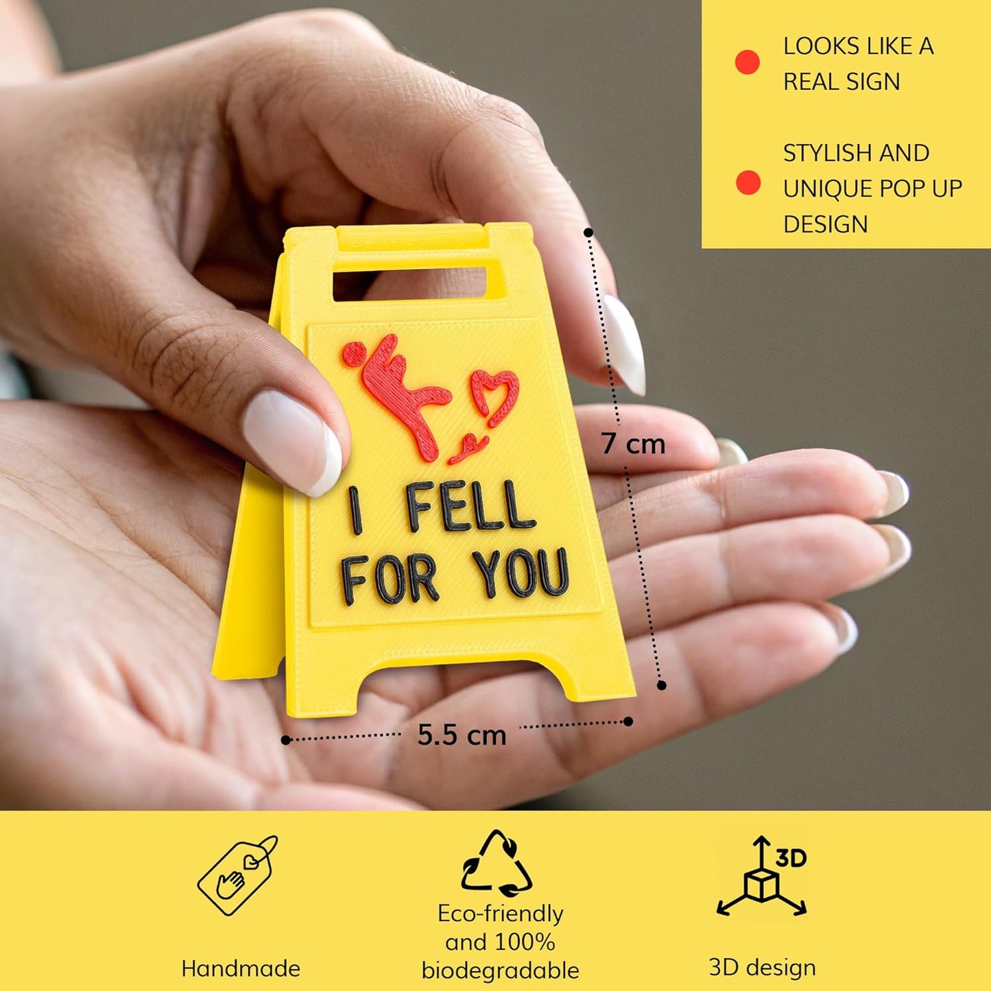 “I Fell for You” Mini Love Sign